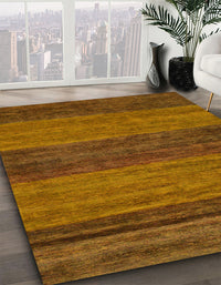 Abstract Sedona Brown Modern Rug, abs19