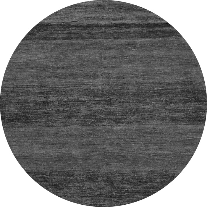 Round Abstract Gray Modern Rug, abs19gry