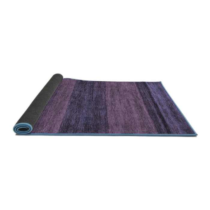 Sideview of Abstract Blue Modern Rug, abs19blu