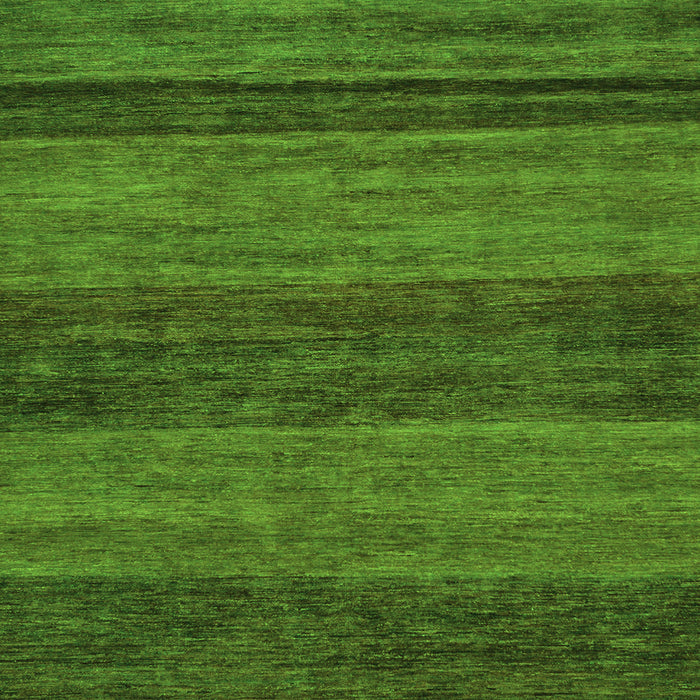 Square Machine Washable Abstract Green Modern Area Rugs, wshabs19grn