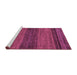 Sideview of Machine Washable Abstract Purple Modern Area Rugs, wshabs19pur