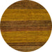 Round Machine Washable Abstract Sedona Brown Rug, wshabs19