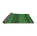 Sideview of Abstract Emerald Green Modern Rug, abs19emgrn