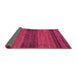 Sideview of Abstract Pink Modern Rug, abs19pnk