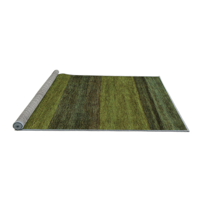 Sideview of Machine Washable Abstract Light Blue Modern Rug, wshabs19lblu