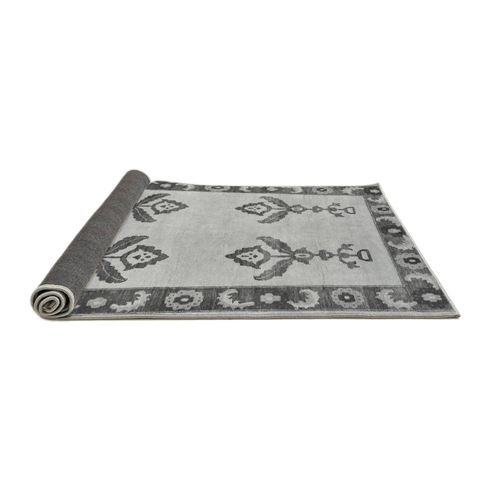 Sideview of Oriental Gray Modern Rug, abs1gry