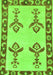 Oriental Green Modern Rug, abs1grn