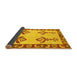 Sideview of Oriental Yellow Modern Rug, abs1yw