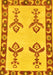 Oriental Yellow Modern Rug, abs1yw