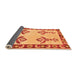 Sideview of Oriental Orange Modern Rug, abs1org