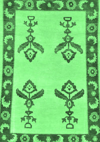 Oriental Emerald Green Modern Rug, abs1emgrn