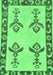 Oriental Emerald Green Modern Rug, abs1emgrn