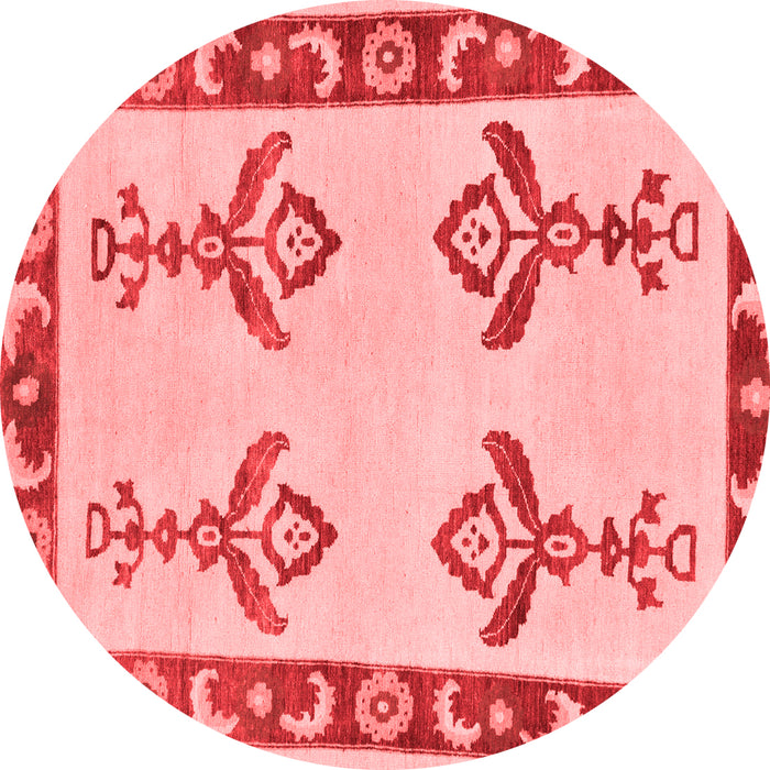 Machine Washable Oriental Red Modern Rug, wshabs1red