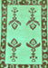 Oriental Turquoise Modern Rug, abs1turq