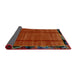 Sideview of Abstract Red Modern Rug, abs2000