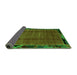 Sideview of Abstract Green Modern Rug, abs2000grn