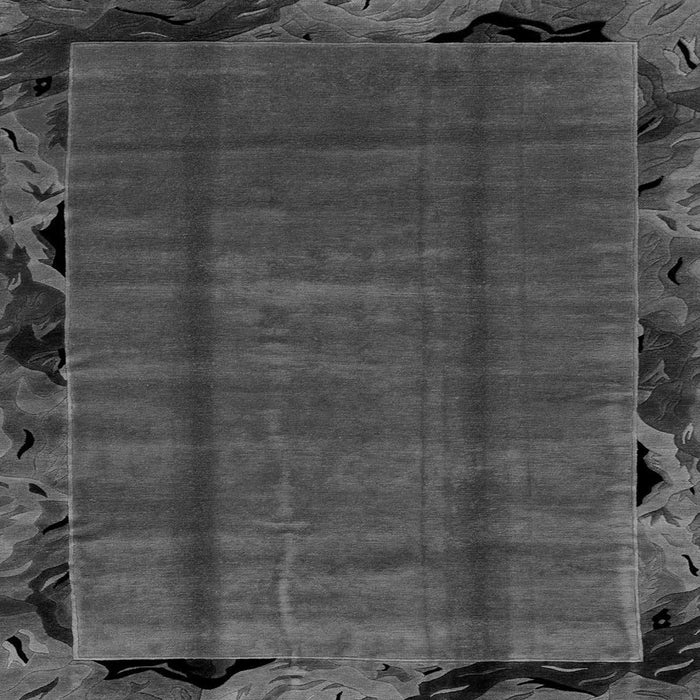 Square Abstract Gray Modern Rug, abs2000gry