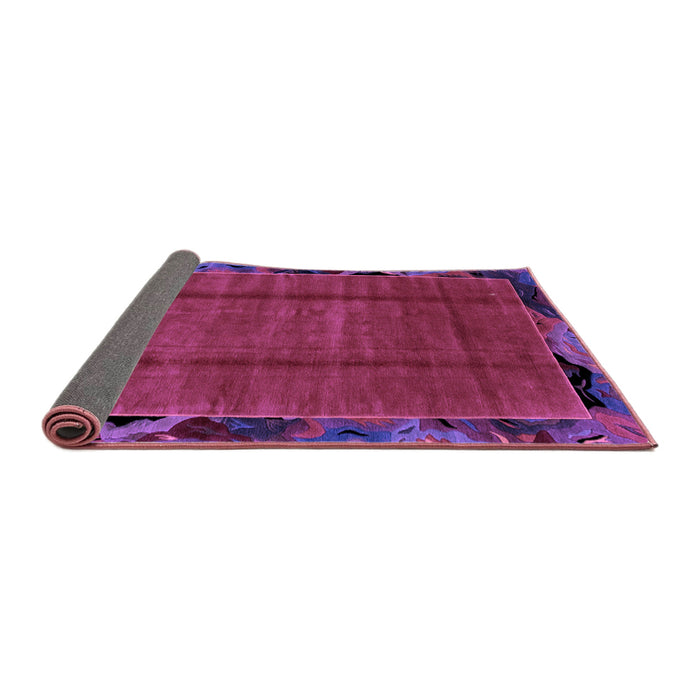 Sideview of Abstract Purple Modern Rug, abs2000pur