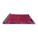 Sideview of Abstract Pink Modern Rug, abs2000pnk