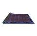 Sideview of Abstract Blue Modern Rug, abs2000blu