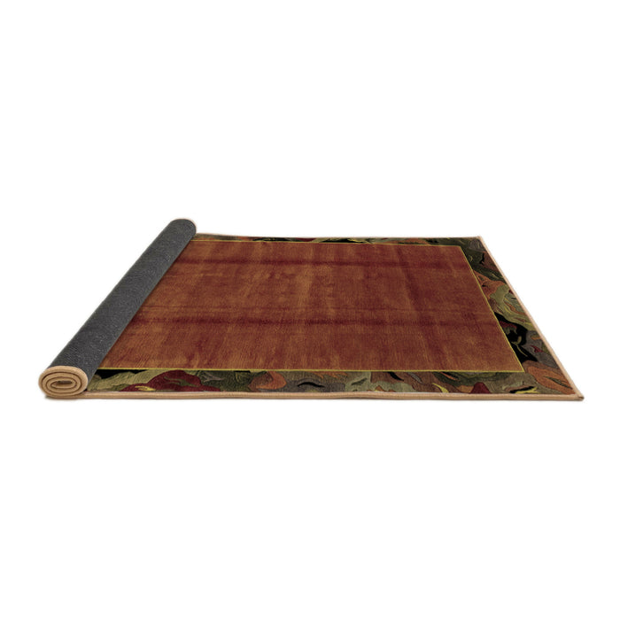 Sideview of Abstract Brown Modern Rug, abs2000brn