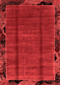 Abstract Red Modern Rug, abs2000red