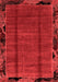 Abstract Red Modern Area Rugs