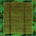 Square Abstract Green Modern Rug, abs2000grn