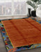 Abstract Red Modern Rug in Family Room, abs2000