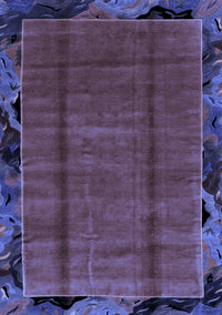 Abstract Blue Modern Rug, abs2000blu