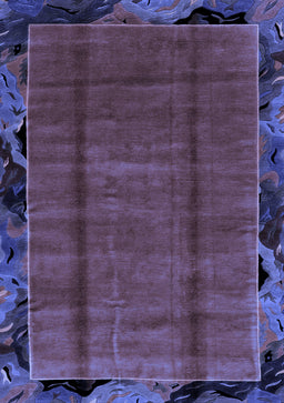 Abstract Blue Modern Rug, abs2000blu