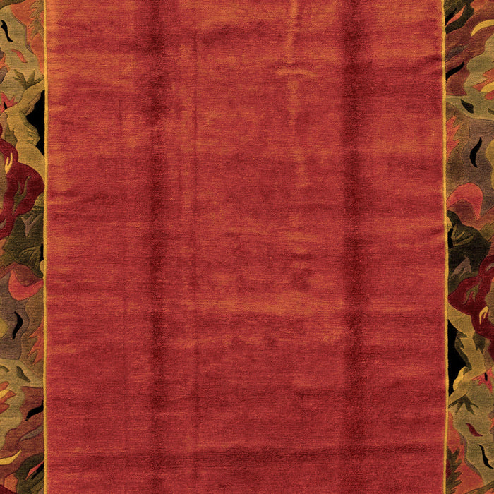 Machine Washable Abstract Orange Modern Area Rugs, wshabs2000org