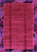 Machine Washable Abstract Pink Modern Rug, wshabs2000pnk