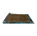 Sideview of Abstract Light Blue Modern Rug, abs2000lblu