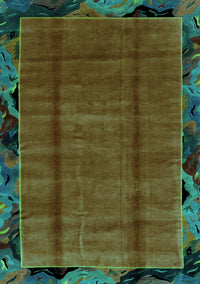 Abstract Turquoise Modern Rug, abs2000turq