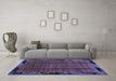 Machine Washable Abstract Blue Modern Rug in a Living Room, wshabs2000blu