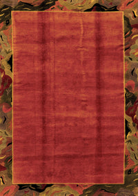 Abstract Orange Modern Rug, abs2000org