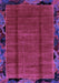 Machine Washable Abstract Purple Modern Area Rugs, wshabs2000pur