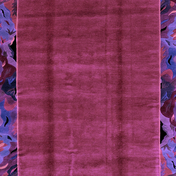 Machine Washable Abstract Purple Modern Area Rugs, wshabs2000pur