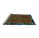 Sideview of Machine Washable Abstract Light Blue Modern Rug, wshabs2000lblu