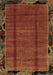 Machine Washable Abstract Brown Modern Rug, wshabs2000brn