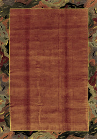 Abstract Brown Modern Rug, abs2000brn