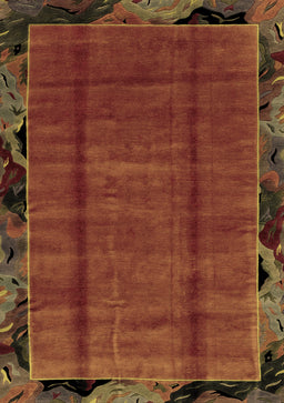 Abstract Brown Modern Rug, abs2000brn