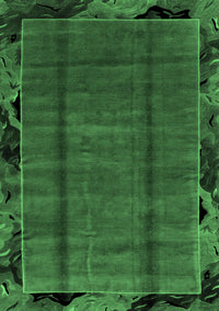 Abstract Emerald Green Modern Rug, abs2000emgrn