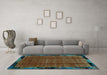 Machine Washable Abstract Light Blue Modern Rug in a Living Room, wshabs2000lblu