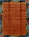 Abstract Red Modern Rug, abs2000