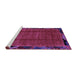 Sideview of Machine Washable Abstract Purple Modern Area Rugs, wshabs2000pur