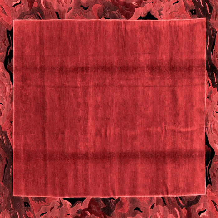 Abstract Red Modern Rug, abs2000red