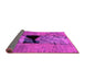 Sideview of Abstract Pink Modern Rug, abs2001pnk