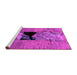 Sideview of Machine Washable Abstract Pink Modern Rug, wshabs2001pnk